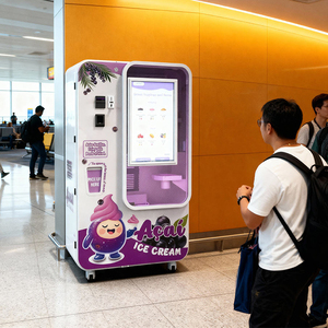 Máquina Expendedora Inteligente de Helado Suave - Servicio Rápido en 15 Segundos, 59 Sabores, NFC/Código QR, SDK, Tarjeta de Crédito, Monedas - Product Image 6