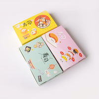 Boîte à sushi en papier personnalisée, impression sur mesure, conteneur jetable pour sushi à emporter, OEM, logo personnalisé, vente en gros, emballage alimentaire