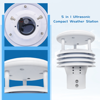 Offre Spéciale WQX5 Mini capteur de Station météo à ultrasons Modbus RS485 pour la pression d'humidité de la température de Direction de la vitesse du vent