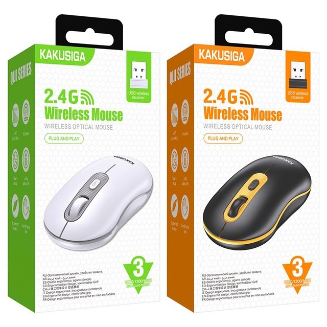 KSC-871 QIJI Business Wireless Mouse Portable High Quality Mouse Light Weight Stable Transmission signal 3 Gears Adjustable