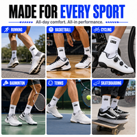 Chaussettes de course personnalisées pour le basketball, respirantes, avec logo personnalisé, chaussettes d'entraînement athlétiques