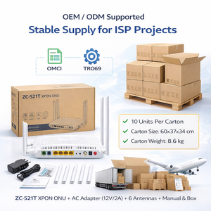 High Quality ONT for FTTH FTTO FTTC Gpon Epon Bridge FTTB Xpon ONU GE Optical <b>Modem</b> Fiber Optic <b>Modem</b> - Product Image 3