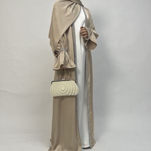 Nuevo Conjunto de 4 Piezas de Vestidos Abaya para Fiesta con Pedrería y Cuentas, Talla Grande, para Ramadán y Eid, con Hiyab, para Mujeres Musulmanas - Product Image 1