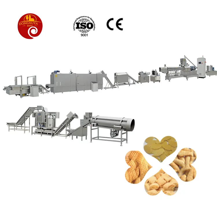 Dongxuya Geëxtrudeerd Volledige Automatische Gebakken 3D Pellet Bugles Chips Snack Voedsel Verwerking Making Machine Productielijn