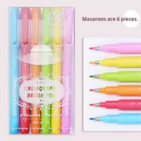 Stylo à dessin doux Guangna 206 couleurs, écriture régulière moyenne, belle tête douce, calligraphie artistique, ligne pastel, stylo de contour Hui De Le