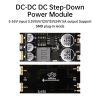 Module d'alimentation abaisseur DC DC-DC convertisseur abaisseur 5-55V entrée 3.3V/5V/12V/15V/24V 5A prise en charge des fils enfichables SMD