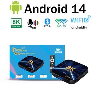 TV98 H618 Android 14 Smart <span class=keywords><strong>TV</strong></span> Box Allwinner H618 4G/5G WiFi6 de Doble Banda, Reproductor Multimedia 8K 4K con Bluetooth 5.0 <span class=keywords><strong>y</strong></span> Asistente de Voz - Product Image 5