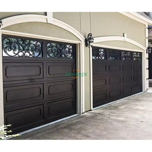 Style aérien extérieur sectionnel de <span class=keywords><strong>porte</strong></span> de <span class=keywords><strong>garage</strong></span> de bois solide résistant pour des maisons de villa de domaine - Product Image 3