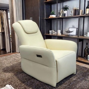 Silla reclinable de elevación eléctrica moderna directa de fábrica, sofá, tapicería de cuero genuino, marco de Metal, muebles de sala de estar relajantes - Product Image 1