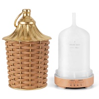 Diffuseur d'arômes portable sans eau à ultrasons personnalisé avec éclairage LED et fonctionnement silencieux pour la décoration de bureau