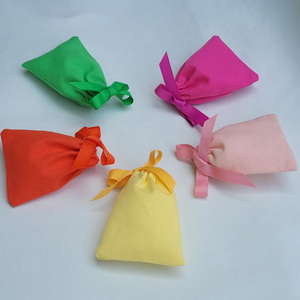 Sac en coton mousseline recyclable avec logo personnalisé, pochette à cordon pour maquillage, parfum, cadeau de Noël, fournitures d'emballage pour petites entreprises - Product Image 5