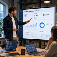 Développement de plateformes ERP SaaS, logiciels SaaS personnalisés, gestion d'entreprise, solution SaaS B2B, système de plateforme basé sur le cloud