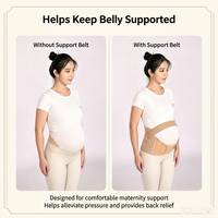 Ceinture de soutien de maternité ergonomique réglable en Spandex, respirante, écologique, bande de compression pour la grossesse, soulage le dos et la hanche