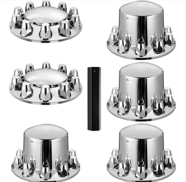 Chrome ABS Complete Axle Cover Set