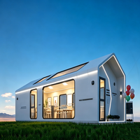 Rumah Kapsul Terisolasi Bernapas Desain Modern Pemasangan Cepat Dapur Luar Ruangan Prefab Gedung Kantor Santai