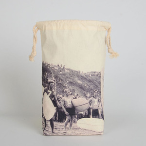 Sac à cordon vintage en toile, pochette de rangement écologique pour voyage, sac de rangement en coton de qualité supérieure, tendance pour les voyages et l'usage quotidien - Product Image 4
