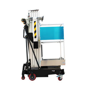 थोक पोर्टेबल ट्रॉली पैलेट एल्यूमीनियम काम डबल मस्तूल एल्यूमीनियम लिफ्ट लिफ्ट - Product Image 5