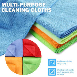 Serviette en microfibre 40*40cm 300GSM 80% polyester 20% polyamide, chiffon de nettoyage, chiffon de polissage pour voiture, serviettes de nettoyage pour voiture - Product Image 3