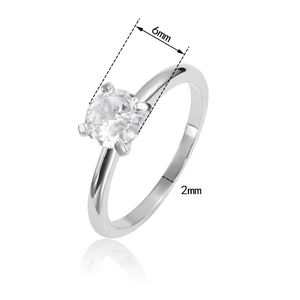 Anillos de Boda Chinos Chapados en Oro Keiyue Sterns con <span class=keywords><strong>Halo</strong></span> de Circonitas Cúbicas de 5 mm para Mujer, para Regalo de Fiesta de Compromiso, Catálogo de Muestras - Product Image 4