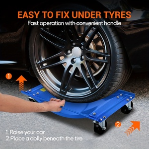 Juego de 4 Patines Hidráulicos de Acero para Ruedas de Coche, Resistentes, para Mover Coches, Camiones, Remolques, Motocicletas y Barcos - Product Image 2