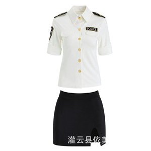 ชุดเซ็กซี่กระโปรงสั้น ชุดคอสเพลย์ ชุดแอร์โฮสเตส - รับดรอปชิป - Product Image 5