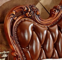 Lits king size en bois américain avec rangement, ensembles de meubles de chambre à coucher, lit classique européen