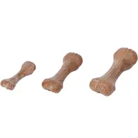 Wholesales brinquedo de cão, nova fábrica de ossos de madeira para limpar dentes indestrutível, mastigar, interativo