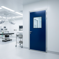 Prix usine personnalisé couleur laboratoire pharmaceutique hôpital cadre en aluminium porte de salle blanche