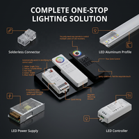 Feuille LED Flexible Ultra-Mince DC24V 288 LED CRI90, Découpable à l'unité, pour Éclairage de Comptoirs en Onyx, Marbre et Armoires