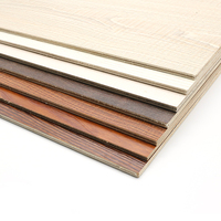 1220X2440mm marbre Design noyau d'eucalyptus 18mm panneau de synchronisation face à la mélamine panneau de contreplaqué laminé peuplier E2 1 an