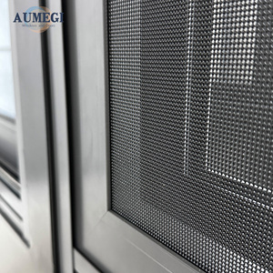 Aumegi, ventana corredera de aluminio de lujo, diseños para <span class=keywords><strong>restaurante</strong></span>, ventanas corredizas - Product Image 5