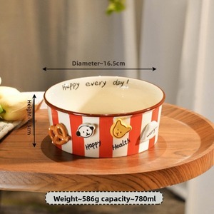 New Design Pet <b>Bowl</b> Cute Ceramic Food and <b>Water</b> <b>Bowl</b> with Wide Mouth Anti-Black Rice <b>Dog</b> and Cat <b>Spill</b>-Proof Eco-Friendly - Product Image 6