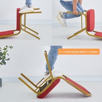 Chaises en alliage d'aluminium avec coussin pour banquets, mariages, réunions VIP, formations, restaurants, salles à manger, hôtels, usage intérieur, vente en gros