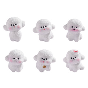 <span class=keywords><strong>Mini</strong></span> figure di cuccioli di resina piccoli animali di cane ornamenti per auto in miniatura fata giardino accessori decorazioni casa delle bambole accessori - Product Image 5