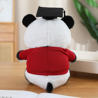 Nouvel Arrivage : Panda en Peluche Douteur de Diplôme, Cadeau Scolaire pour Collège, Panda de Remise de Diplôme Doux avec T-shirt