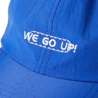 Gorra de Béisbol de Nailon de Color Azul Klein de Moda, Gorra Deportiva para Hombre con Logotipo Bordado Personalizado