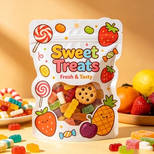 Bolsas de Mylar con Forma Personalizada, a Prueba de Olores, con Diseño de Dibujos Animados, Cierre Hermético, Reutilizables, para Dulces, Gomitas, Galletas, Frutas y Alimentos - Product Image 2