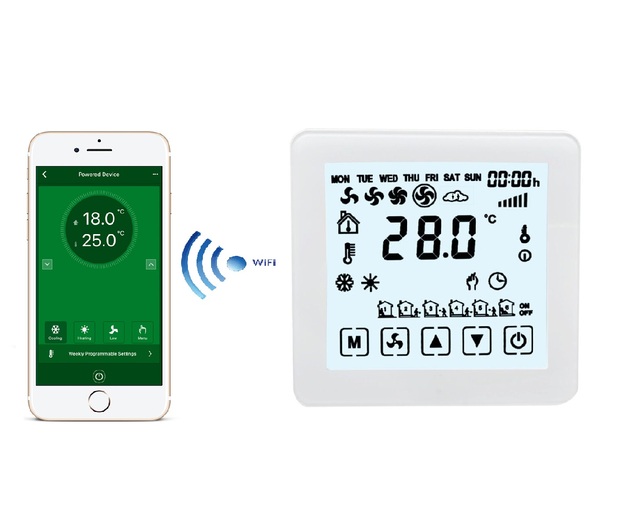 Tuya Thermostat RL313 Wifi Wall Fan Coil Thermostat Air Conditioner Controller Smart Thermostat