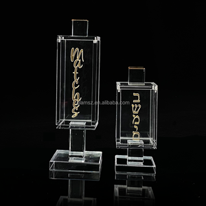 Người Do Thái Quà Tặng Sản Phẩm Dấu Hiệu Đứng Judaica Hiển Thị Trường Hợp Hộp <span class=keywords><strong>Acrylic</strong></span> Độc Đáo Jar Sang Trọng Phù Hợp Phù Hợp Cho Người Giữ Que diêm Tùy Chỉnh Hộp diêm - Product Image 6