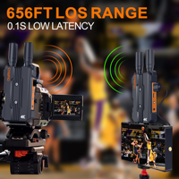 Transmission audio-vidéo sans fil HD MI (4K) + SDI (1080P) 656FT/200 mètres, utilisable avec une caméra 4K pour les événements sportifs en plein air ou la diffusion en direct