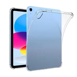 Anti-Fall เคส TPU ใส,สำหรับ iPad Pro 2022 11นิ้ว Pro 12.9แท็บเล็ตกันกระแทกฝาหลังใส