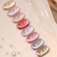 Fournisseurs professionnels OEM d'ongles Vente en gros Flash brillant Vernis à ongles en gel pour les yeux de chat 9000 + Couleurs Ensemble de vernis à ongles en gel UV pour les yeux de chat