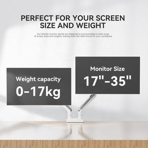 2025 <span class=keywords><strong>Support</strong></span> d'adaptateur de bras de moniteur <span class=keywords><strong>Pc</strong></span> à double <span class=keywords><strong>support</strong></span> de haute qualité pour l'écran du moniteur 17-35 <span class=keywords><strong>pouces</strong></span> - Product Image 4