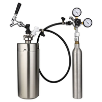 Assemblage de conduite de gaz de bière à la maison, tuyau de carbonatation de gaz en PVC de 5/16 ", régulateur de Co2 W21.8 avec adaptateur de conversion pour bouteille de gaz Co2