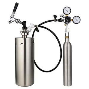 Assemblage de conduite de <span class=keywords><strong>gaz</strong></span> de bière à la maison, <span class=keywords><strong>tuyau</strong></span> de carbonatation de <span class=keywords><strong>gaz</strong></span> en PVC de 5/16 ", régulateur de Co2 W21.8 avec adaptateur de conversion pour bouteille de <span class=keywords><strong>gaz</strong></span> Co2 - Product Image 6