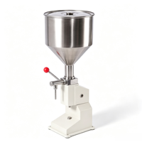 Machine de remplissage manuelle en acier inoxydable FGK pour miel, gel, jus, confiture, yaourt, beurre de cacahuète et crème (0-50 ml, précision de 1 %)