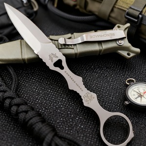 4Cr13 Steel DIY OEM Plastic Handle Outdoor Survival Bayonet Full-Tang Fixed Blade Camping Knife Mountaineering Meat-Cutting - Product Image 3