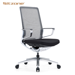 <span class=keywords><strong>Chaise</strong></span> de bureau ergonomique pivotante de luxe blanche avec appui-tête et dossier haut, vente en gros d'usine - Product Image 3