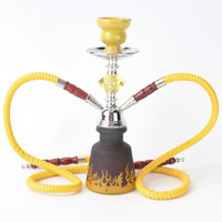 Petite taille Double ou simple tuyaux bouteille d'eau arabe acrylique Shisha narguilé ensemble avec tuyaux en plastique accessoires pour fumer