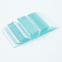 Biology Lab Disposable Frosted Transparent Pre-Cleaned 25.4x76.2mm Microscope Glass Slide One End Both Side OEM Customizable